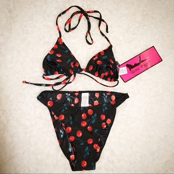 Bettie Page Other - 🍒Bettie Page Cherry String Bikini🍒